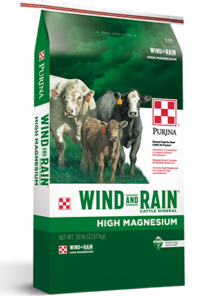 Image of Purina® Wind and Rain® Storm® Hi-Mag cattle feed bag