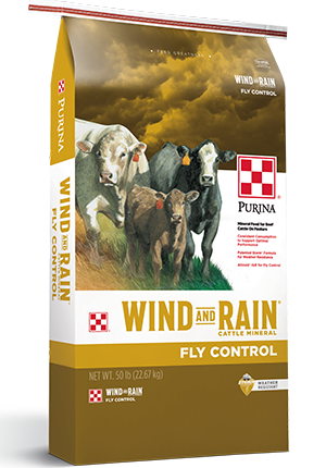 Image of Purina® Wind and Rain® Storm® Fly Control cattle feed bag